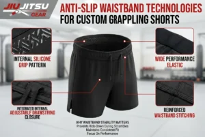 Anti-Slip Waistband Technologies for Custom Grappling Shorts