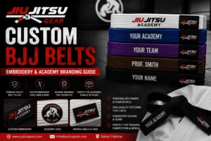 Custom BJJ Belts: Embroidery & Academy Branding Guide