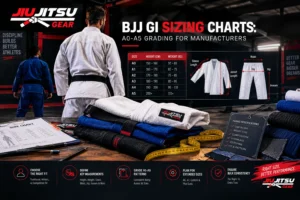 BJJ Gi Sizing Charts: A0-A5 Grading for Manufacturers