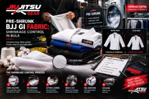 Pre-Shrunk BJJ Gi Fabric: Shrinkage Control in Bulk